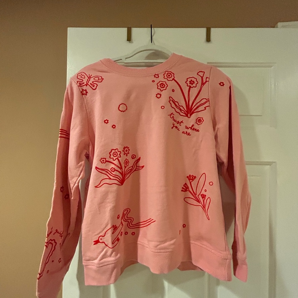 Bands Pink Graphic Women's Sweatshirt- M